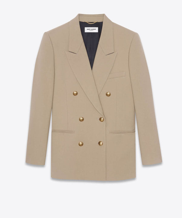 Double-breasted structured blazer