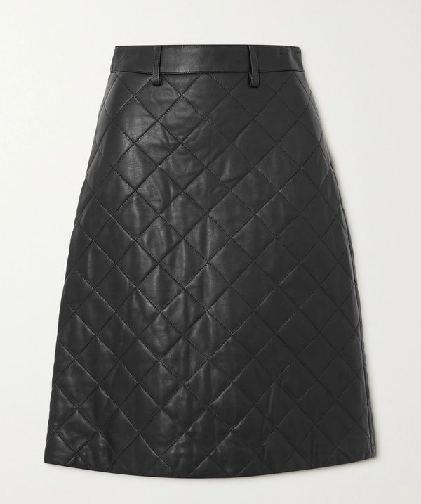 Topshop paperbag skirt in wash black